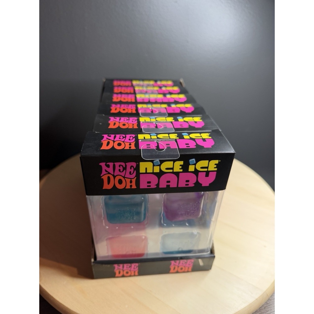 NeeDoh Nice Ice Baby 4 pack, Nee Doh Mini Nice Cube FULL CASE OF 6